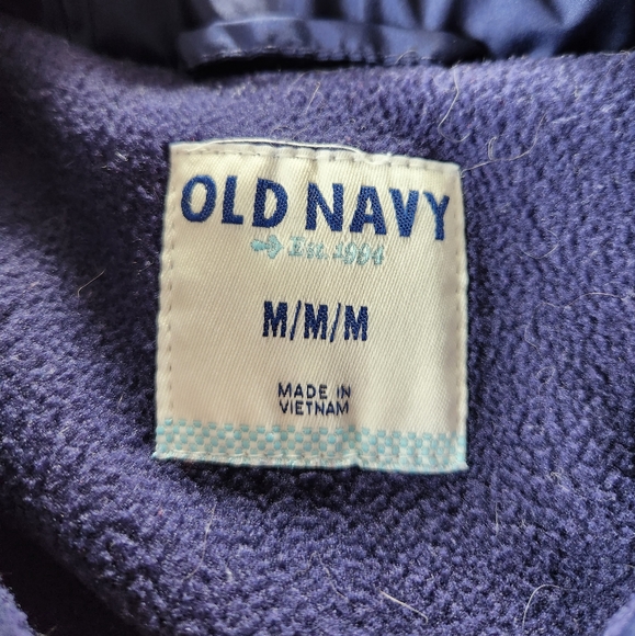 Old Navy Puffer Vest, Navy, Size Medium - Picture 2 of 2